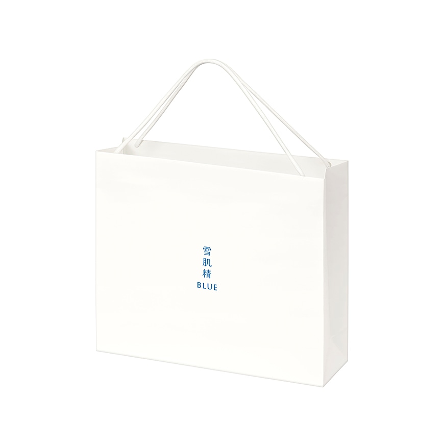 雪肌精 BLUE　ショッピング バッグ L