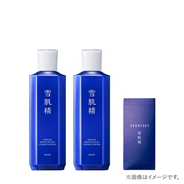 薬用雪肌精 ブライトニング エッセンス ローション 350ｍL ×2本＋コットン セット