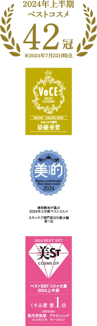 2024年上半期 ベストコスメ42冠